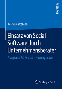Abbildung von: Einsatz von Social Software durch Unternehmensberater - Springer Gabler