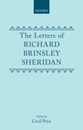 Cover: The Letters of Richard Brinsley Sheridan - Oxford University Press