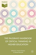 Cover: The Palgrave Handbook of Critical Thinking in Higher Education - Palgrave MacMillan