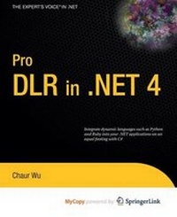 Enlarge image Cover: Pro Dlr in .Net 4 - Apress