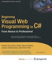 Enlarge image Cover: Beginning Visual Web Programming in C# - Springer