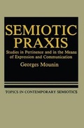 Cover: Semiotic Praxis - Springer