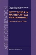 Cover: New Trends in Mathematical Programming - Springer