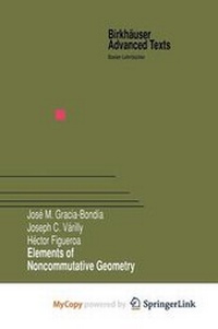Abbildung von: Elements of Noncommutative Geometry - Birkhauser