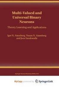 Enlarge image Cover: Multi-Valued and Universal Binary Neurons - Springer