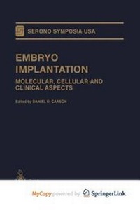 Enlarge image Cover: Embryo Implantation - Springer
