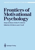 Cover: Frontiers of Motivational Psychology - Springer