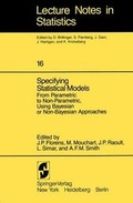 Cover: Specifying Statistical Models - Springer