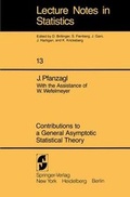 Cover: Contributions to a General Asymptotic Statistical Theory - Springer
