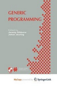 Enlarge image Cover: Generic Programming - Springer