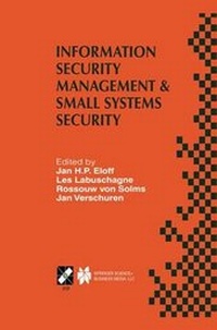 Enlarge image Cover: Information Security Management & Small Systems Security - Springer
