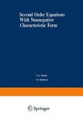Cover: Second-Order Equations with Non-Negative Characteristic Form - Springer