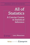 Cover: All of Statistics - Springer
