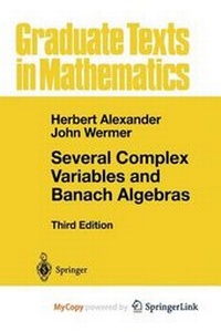 Enlarge image Cover: Several Complex Variables and Banach Algebras - Springer