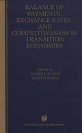 Cover: Balance of Payments, Exchange Rates, and Competitiveness in Transition Economies - Springer