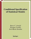 Cover: Conditional Specification of Statistical Models - Springer