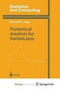 Cover: Numerical Analysis for Statisticians - Springer
