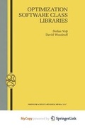 Cover: Optimization Software Class Libraries - Springer
