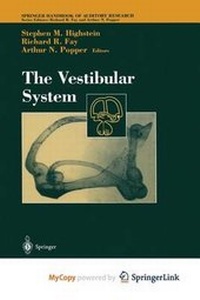 Enlarge image Cover: The Vestibular System - Springer
