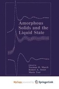 Cover: Amorphous Solids and the Liquid State - Springer