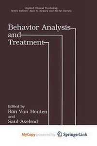 Enlarge image Cover: Behavior Analysis and Treatment - Springer