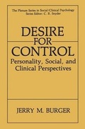 Cover: Desire for Control - Springer