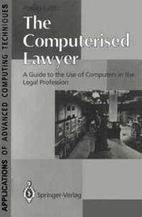 Enlarge image Cover: The Computerised Lawyer - Springer