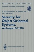 Cover: Security for Object-Oriented Systems - Springer