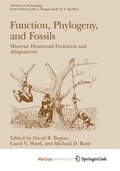 Cover: Function, Phylogeny, and Fossils - Springer
