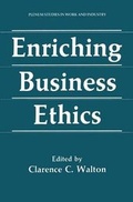 Cover: Enriching Business Ethics - Springer