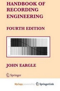 Enlarge image Cover: Handbook of Recording Engineering - Springer