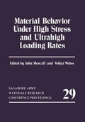 Cover: Material Behavior Under High Stress and Ultrahigh Loading Rates - Springer