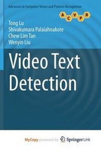Enlarge image Cover: Video Text Detection - Springer