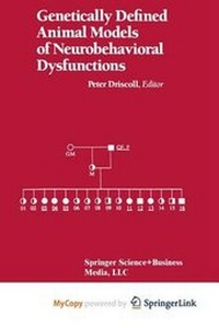 Enlarge image Cover: Genetic Animal Models Behavior Dysfunction - Springer