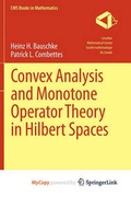 Cover: Convex Analysis and Monotone Operator Theory in Hilbert Spaces - Springer
