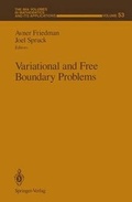 Cover: Variational and Free Boundary Problems - Springer