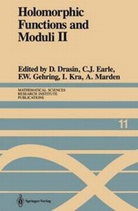 Enlarge image Cover: Holomorphic Functions and Moduli II - Springer