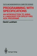 Cover: Programming with Specifications - Springer