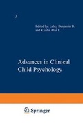Cover: Advances in Clinical Child Psychology - Springer