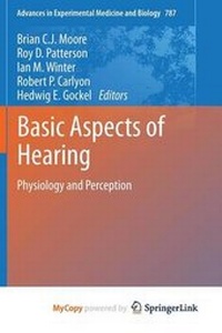 Enlarge image Cover: Basic Aspects of Hearing - Springer