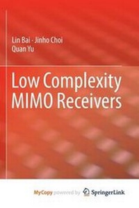 Enlarge image Cover: Low Complexity Mimo Receivers - Springer