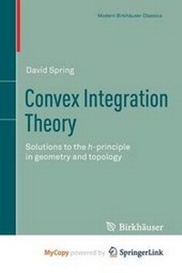Enlarge image Cover: Convex Integration Theory - Birkhauser