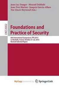 Enlarge image Cover: Foundations and Practice of Security - Springer