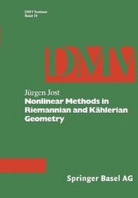 Enlarge image Cover: Nonlinear Methods in Riemannian and Kahlerian Geometry - Springer