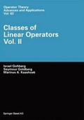 Cover: Classes of Linear Operators - Springer