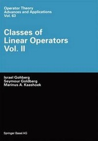 Enlarge image Cover: Classes of Linear Operators - Springer