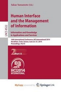 Abbildung von: Human Interface and the Management of Information. Information and Knowledge in Applications and Services - Springer