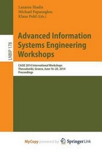 Enlarge image Cover: Advanced Information Systems Engineering Workshops - Springer