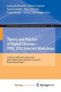 Abbildung von: Theory and Practice of Digital Libraries -- Tpdl 2013 Selected Workshops - Springer