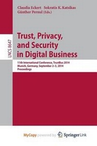 Abbildung von: Trust, Privacy, and Security in Digital Business - Springer